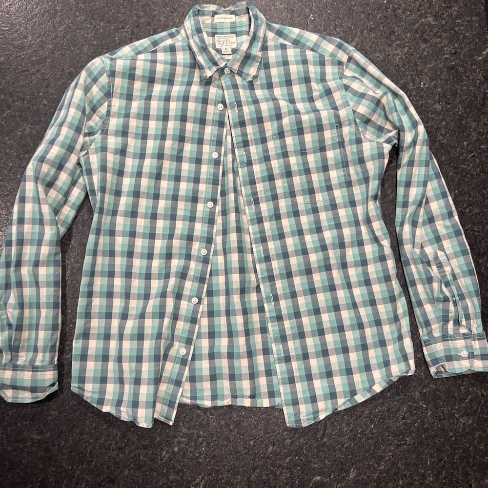 J Crew Slim Untucked Button Up Shirt